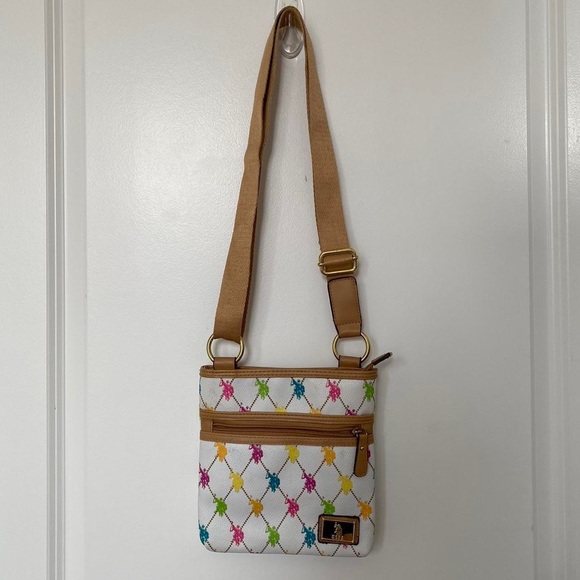 Ralph Lauren Handbags - Polo Ralph Lauren multicolor argyle monogram crossbody bag/satchel